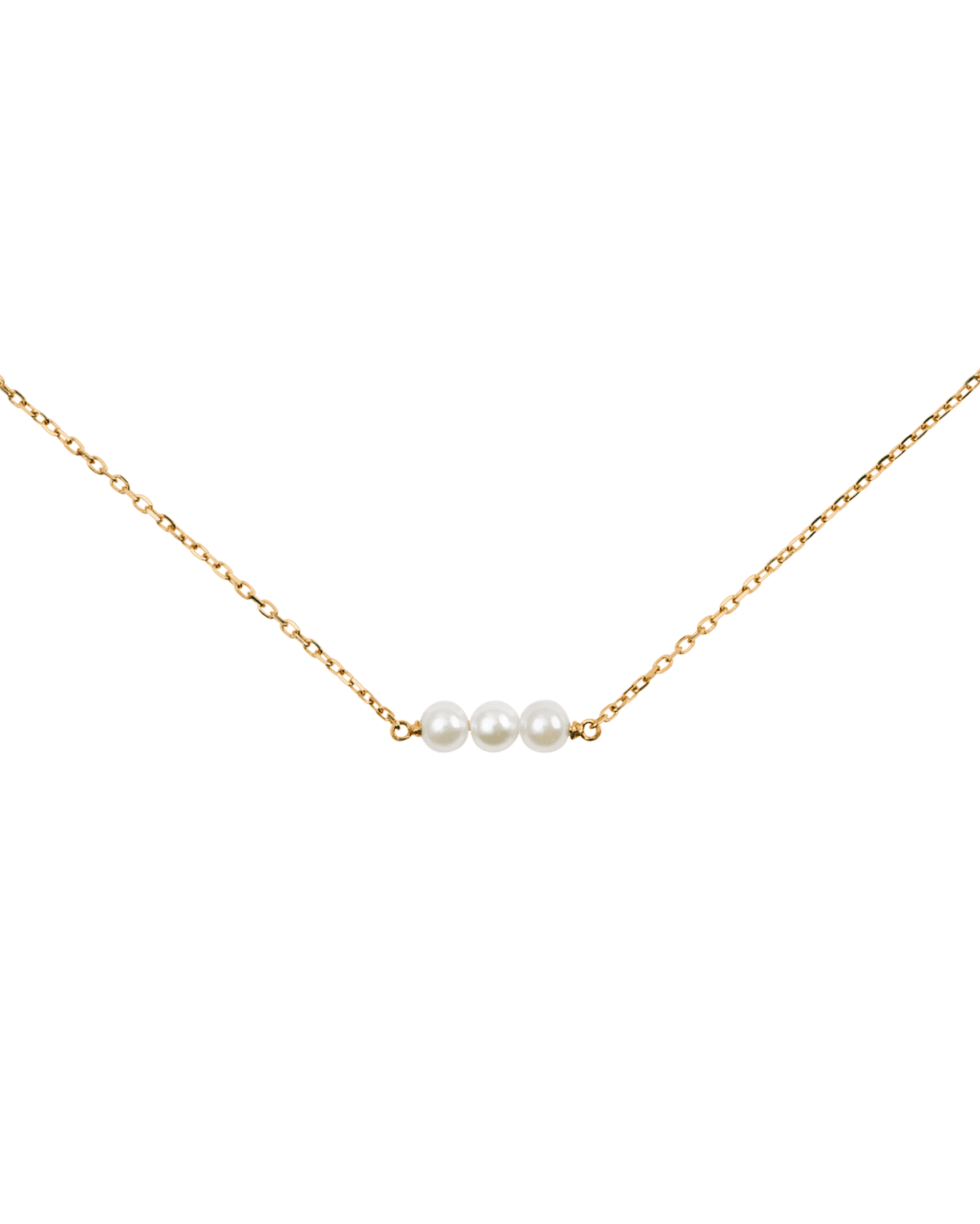 Threaded Pearl Necklace