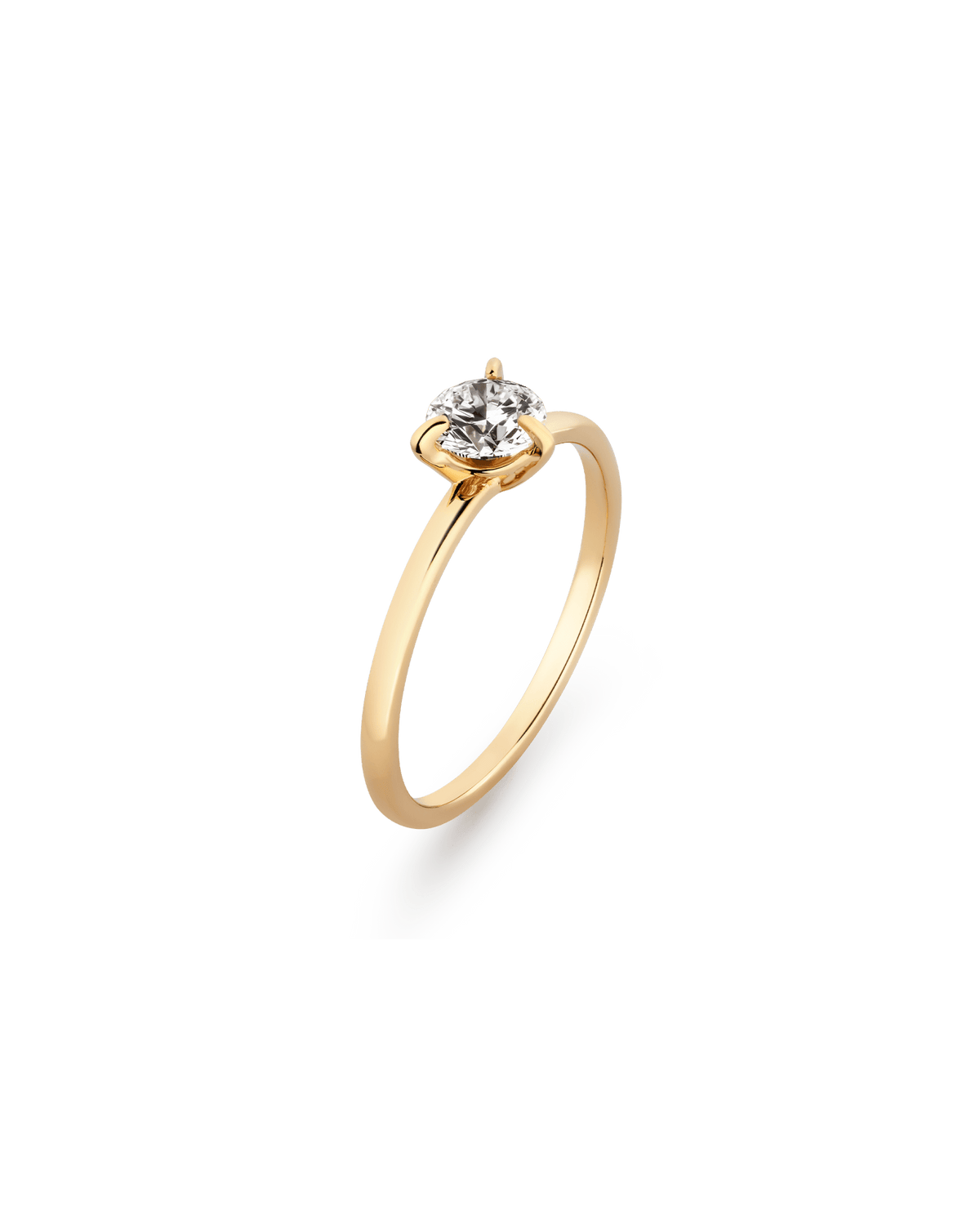 Solitaire Diamond Ring - 14K/18K Solid Gold | Akind