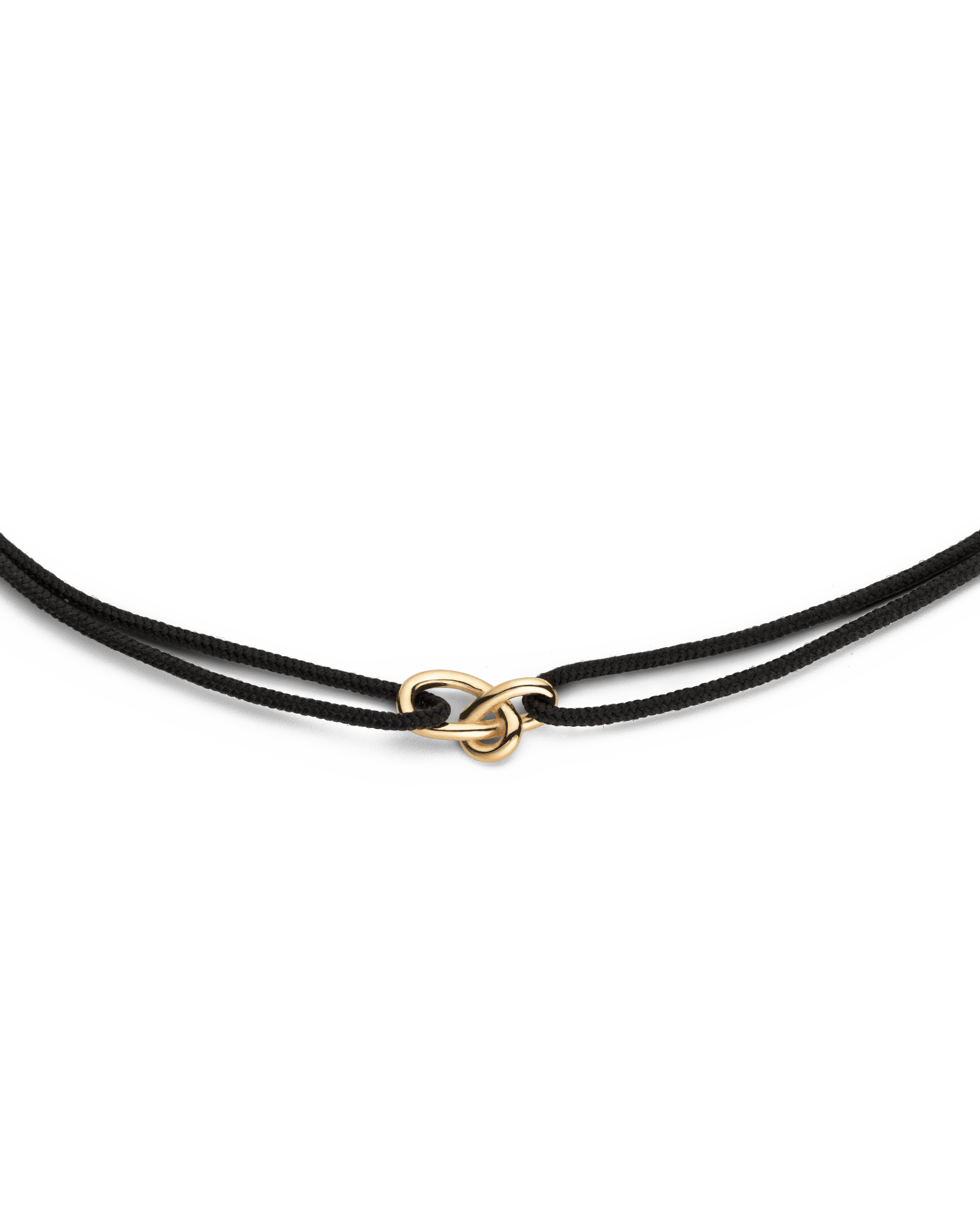 Gold Knot Cord Necklace