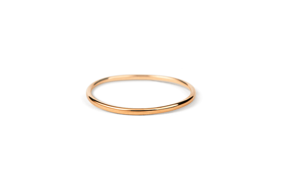 Basic Stacking Ring - 14K Simple Stacking Rings | Elegant Sustainable ...