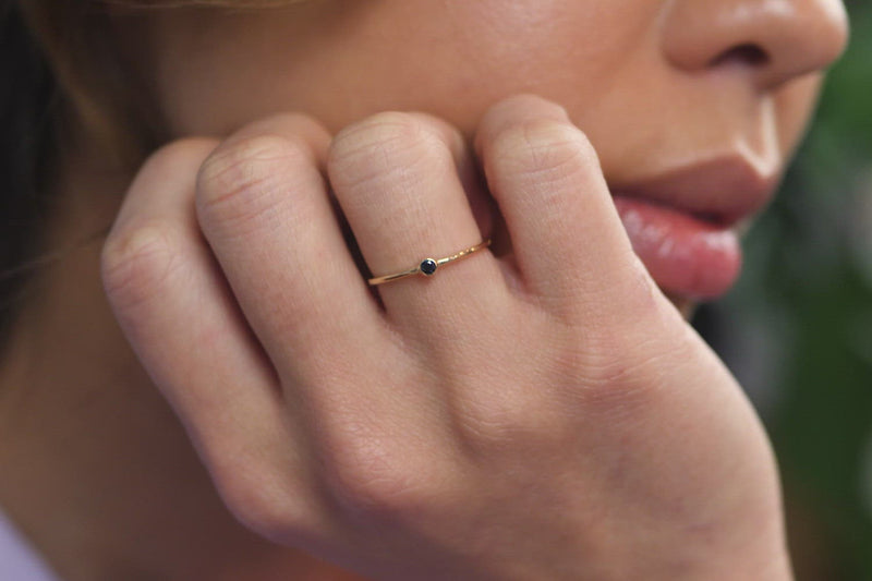 Mini Black Diamond Ring