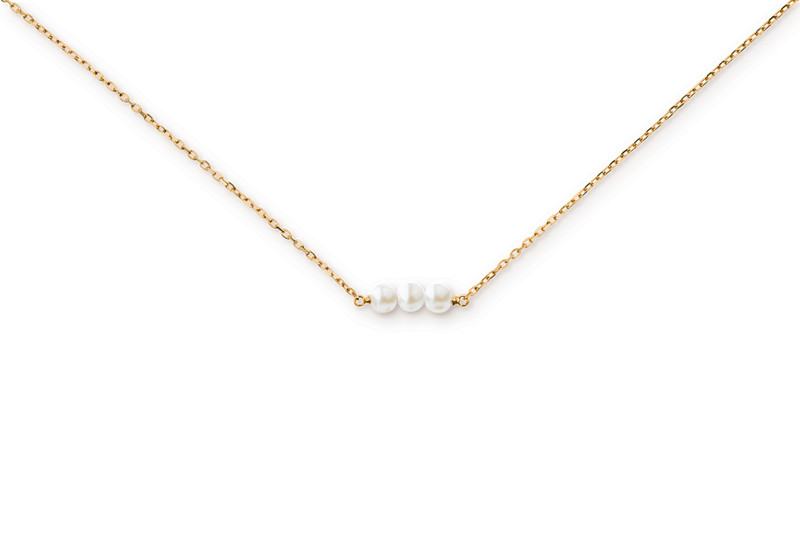 Threaded Pearl Necklace