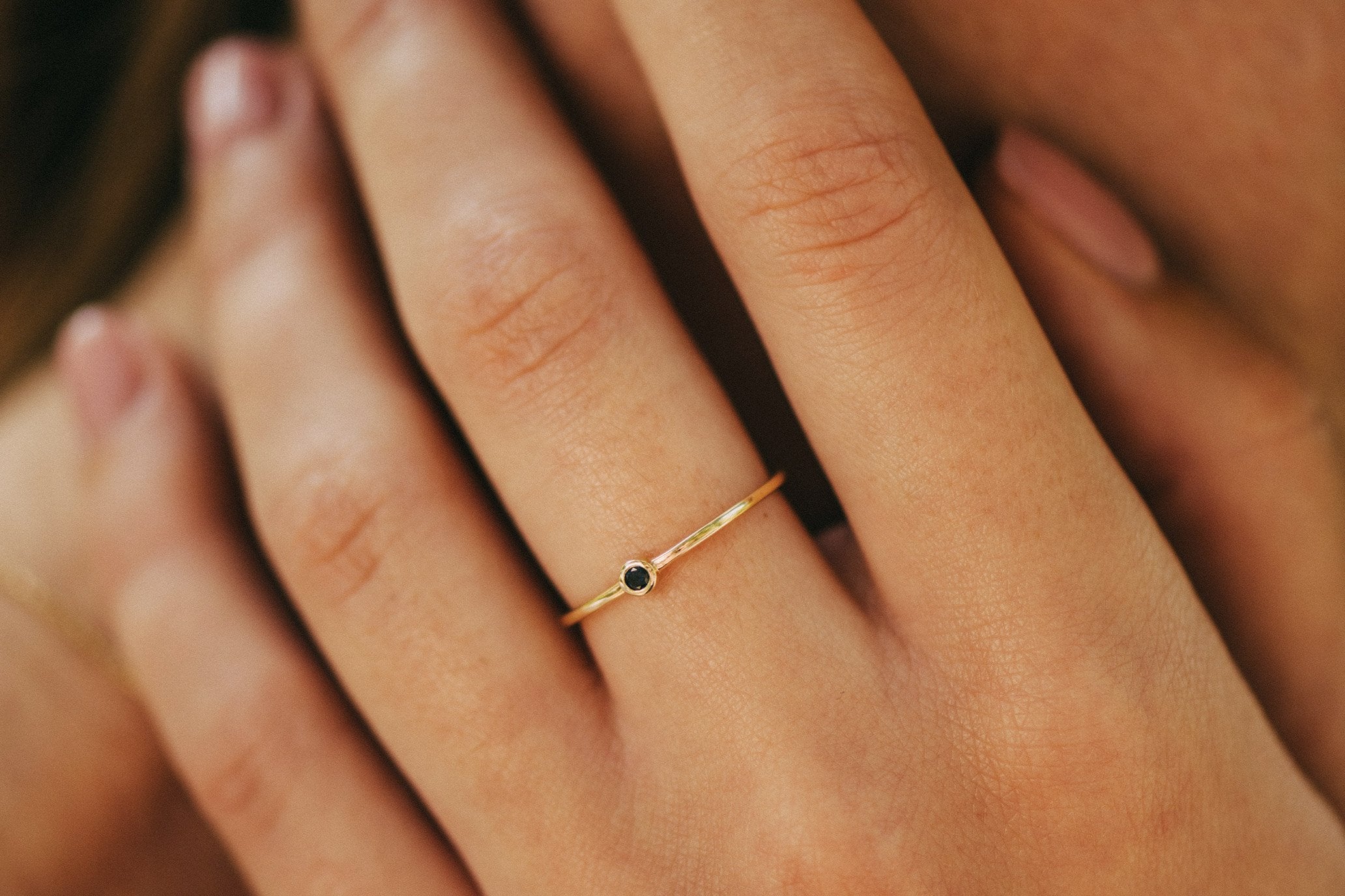 Mini Black Diamond Ring