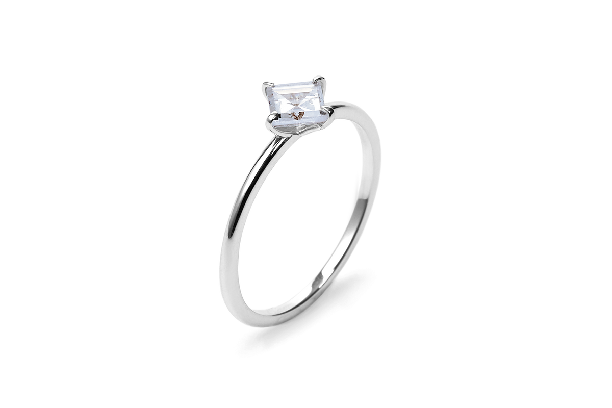 Square Cut Diamond Ring